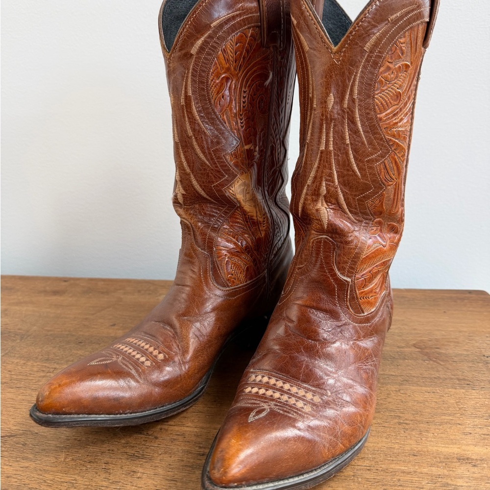 Woman’s Code West Vintage Brown Leather Cowboy Boots